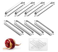TEOZBLU Pack of 8 Peeler Tupper, Peeler for Tupperware, Peeler Replacement Blades, Asparagus Peeler Replacement Blade, Best Blade Den, Blade Crab Peeler Knife Blades, Orange Peeler