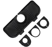 TEOZBLU Silicone Sink Container, Silicone Dish Draining Mat, Faucet Drainer, Under Tap Insert, Organizer Mat for Sponges, Brushes, Soap