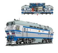 TEP70 Diesel Locomotive Building Blocks Set - 2252PCS Russian Train Bricks Kit, City Railway Model for Adult Car Lovers, Street View, Home Office Decor, STEM Toy, Creative Gift for Man, Woman