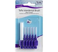 Tepe 1.1 mm Interdent Purple Brushes - (Pack of 6)