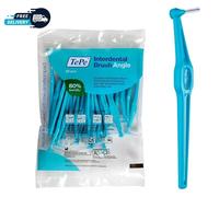 Tepe Angled Blue Interdental Brush 0.6mm 25 Pack