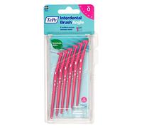 TePe Angle interdental brushs pink (ISO size 0:0.4 mm)/Controlled cleaning of interdental spaces even in hard-to-reach areas/1 x 6 angle interdental brushs