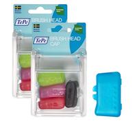TePe Brush Head Cap, 4pcs, Small Practical Travel Cap, Suitable for All TePe toothbrushes, Quick Drying of toothbrushes (Pack of 2)