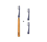TePe Choice Toothbrush | Soft | Colour Not Selectable | 1 Wooden Handle | 3 Brush Heads | Toothbrush with Soft Bristles | Good for Teeth Cleaning and Plaque Removal