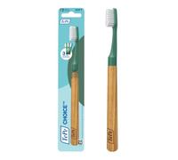 TePe Choice Toothbrush, Soft, Green, 1pc, Wooden Handle | 3 replaceable brush heads, Good for teeth cleaning and plaque removal