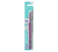 TePe Compact Tuft Single Tuft Toothbrush with Round Brush Head for Thorough Mouth Cleaning Even with Implants or Prostheses, Random Colour