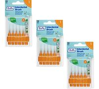TePe D-A-CH GmbH 3 x 6 Interdental Brush Size 1 Orange 0.45mm Oral Care Back Teeth Gums Cleaning