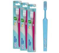 TePe Denture Care Toothbrush, 1pc, Denture Toothbrush with Extra Long and Strong filaments to Ensure Good Accessibility, Easy Cleaning of dentures (Pack of 3)