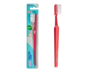 TePe Denture Care Toothbrush, 1pc, Denture Toothbrush with Extra Long and Strong filaments to Ensure Good Accessibility, Easy Cleaning of dentures
