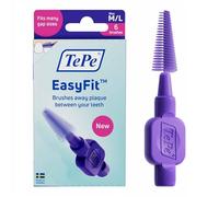 TePe EasyFit, Purple, M/L, 6pcs, Plaque Removal, efficient Clean Between the Teeth, Medium to Large Gaps