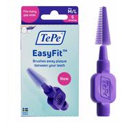 TePe EasyFit, Conical Interdental Brush, Purple, M/L, 6pcs, Plaque