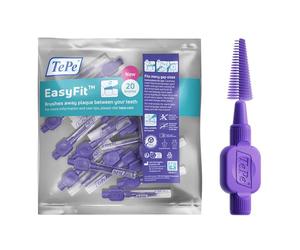 TePe EasyFit, Purple, M/L, 20pcs, Plaque Removal, efficient Clean Between the Teeth, Medium to Large Gaps