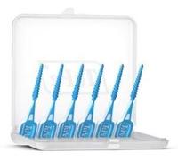 TePe EasyPick Toothpicks, Blue, ISO M-L, 36pcs, Plaque Remover, efficient Clean Between The Teeth, Durable Dental Picks for Small Gaps, Comes with Travel case