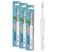 TePe Gentle Care Toothbrush, Extra Soft, 1pc, Post Surgical Toothbrush After Oral Surgery, Super Soft for Sensitive Teeth (Pack of 3)