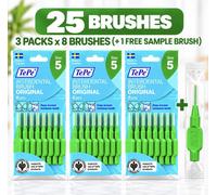 TePe Green 0.8mm Interdental Brush - Pack of 25 Brushes