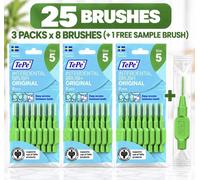 TePe Green 0.8mm Interdental Brush - Pack of 25 Brushes