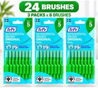 TePe Green 0.8mm Interdental Brush - Pack of 25 Brushes