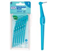 TePe Interdental Brush Angle, Blue, 0.6mm/ISO 3, 6pcs, Plaque Remover, Easy and efficient Cleaning Between Teeth, Tooth Floss for