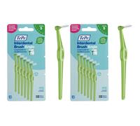 TePe Interdental Brush Angle, Green, 0.8mm/ISO 5, 6pcs, Plaque Remover, Easy and efficient Cleaning Between Teeth, Tooth Floss for Small