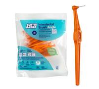 TePe Interdental Brush Angle, Orange, 0.45mm/ISO 1, 20pcs, Interspace Cleaning, Plaque Remover for Teeth with Narrow Gaps, ensures Strong Gums