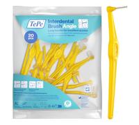 TePe Interdental Brush Angle, Yellow, 0.7mm/ISO 4, 20pcs