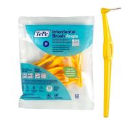 TePe Interdental Brush Angle, Yellow, 0.7mm/ISO 4, 20pcs, Plaque Remover, Easy and efficient Cleaning Between Teeth, Tooth Floss for Small Gaps