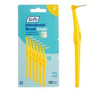 TePe Interdental Brush Angle, Yellow, 0.7mm/ISO 4, 6pcs, Carton Pack