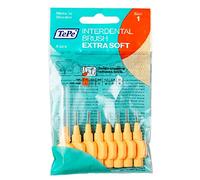 TePe Interdental Brush, Extra Soft, 0.45 mm, Set of 16, Light Orange