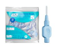 TePe Interdental Brush, Extra Soft, Blue, 0.6mm/ISO 3, 20pcs, Plaque Removal, efficient Clean Between The Teeth, Tooth Floss, for Small Gaps