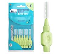 Tepe Extra Soft Interdental Brushes Green - 8 x 0.8mm Brushes