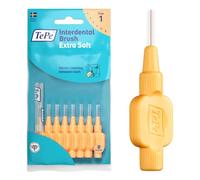 TePe Interdental Brush, Extra Soft, Orange, 0.45mm/ISO 1, 8pcs