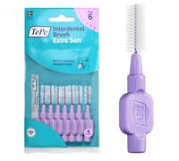 TePe Interdental Brush, Extra Soft, Purple, 1.1mm/ISO 6, 8pcs