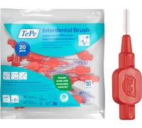 TePe Interdental Brush, Extra Soft, Red, 0.5mm/ISO 2, 20pcs, efficient Cleaning