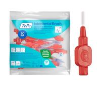 TePe Interdental Brush, Extra Soft, Red, 0.5mm/ISO 2, 20pcss