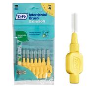TePe Interdental Brush, Extra Soft, Yellow, 0.7mm/ISO 4, 8pcs