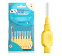 TePe Interdental Brush, Extra Soft, Yellow, 0.7mm/ISO 4, 8pcs