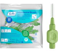 Tepe Interdental Brush, Original, Green, 0.8Mm/Iso 5, 20Pcs, Efficient Cleaning