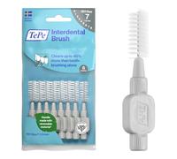 TePe Interdental Brush, Original, Grey, 1.3mm/ISO 7, 8pcs, efficient Cleaning Between Teeth, Plaque Remover and Dental flosser for Wide Gaps