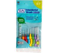 Tepe Interdental Brush, Original, Mixed Pack, 0.4-1.3Mm/Iso 0-7, 8 Pcs