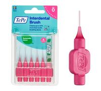 TePe Interdental Brush Original, Soft Dental Brush for Teeth Cleaning, Pack of 6, 0.40 mm, Extra-Small/Small Gaps, Pink, Size 0