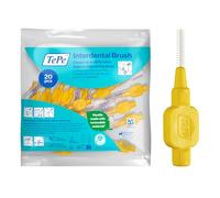 TePe Interdental Brush, Original, Yellow, 0.7mm/ISO 4, 20pcs, efficient Cleaning Between Teeth, Plaque Remover and Dental flosser for Small Gaps