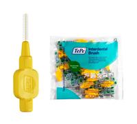 TePe Interdental Brush, Original, Yellow, 0.7mm/ISO 4, 20pcs, efficient Cleaning Between Teeth, Plaque Remover and Dental flosser for Small Gaps