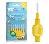 TePe Interdental Brush, Original, Yellow, 0.7mm/ISO 4, 8pcs, efficient Cleaning Between Teeth, Plaque Remover and Dental flosser for Small Gaps