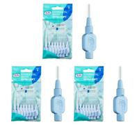 TePe Interdental Brushes Blue Extra Soft (0.6mm - Size 3) / Simple and Effective Cleaning of interdental Spaces / 1 x 8 Brushes (Pack of 3)