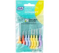TePe Interdental Brush, Extra Soft, Mixed Pack, 0.45-1.1mm/ISO 1-6, 8pcs, Plaque Removal, flossers for Wide Gaps, from Narrow to Large Gaps