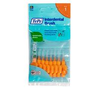 TePe Interdental Brush, Original, Orange, 0.45mm/ISO 1, 8pcs, Teeth Cleaning Plaque Removal, efficient Clean Between Teeth, for Narrow Gaps