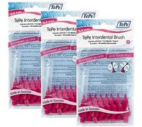 TePe Interdental Brushes Original Pink 0.4 mm, Pack of 3 (Each Pack Contains 8 Pieces)