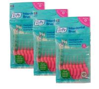 TePe Interdental Brushes Original Pink 0.4 mm, Pack of 3 (Each Pack Contains 8 Pieces)
