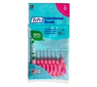 TePe Interdental Brush, Original, Pink, 0.4mm/ISO 0, 8pcs, Plaque Removal, efficient Clean Between Teeth, Tooth Floss, for Narrow Gaps