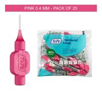TePe Interdental Brush Regular Pink - 0.40mm XXXX-Fine - Pack Of 25